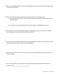 Installer Form 1 Repair, Service, Install License Application - Oklahoma, Page 10