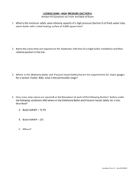 Installer Form 1 Repair, Service, Install License Application - Oklahoma, Page 4