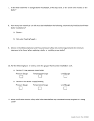 Installer Form 1 Repair, Service, Install License Application - Oklahoma, Page 9