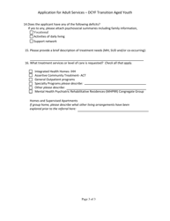 Application for Adult Services - Dcyf Transition Aged Youth - Rhode Island, Page 3