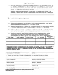 Form 10.01-P Petition for Dating Violence Civil Protection Order - Ohio, Page 4