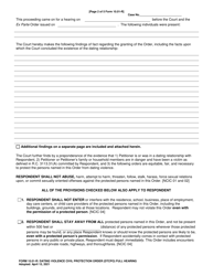 Form 10.01-R Dating Violence Civil Protection Order (Dtcpo) Full Hearing - Ohio, Page 2