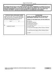 Form 10.01-R Dating Violence Civil Protection Order (Dtcpo) Full Hearing - Ohio, Page 5