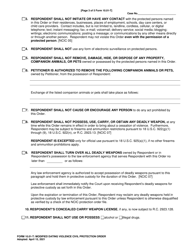 Form 10.01-T Modified Dating Violence Civil Protection Order - Ohio, Page 3