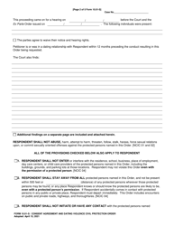 Form 10.01-S Consent Agreement and Dating Violence Civil Protection Order - Ohio, Page 2