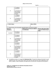 Form 10.01-F Information for Parenting Proceeding Affidavit - Ohio, Page 3