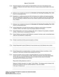 Form 10.01-D Petition for Domestic Violence Civil Protection Order - Ohio, Page 4