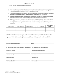 Form 10.01-D Petition for Domestic Violence Civil Protection Order - Ohio, Page 5