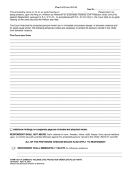 Form 10.01-H Domestic Violence Civil Protection Order (Dvcpo) Ex Parte - Ohio, Page 2