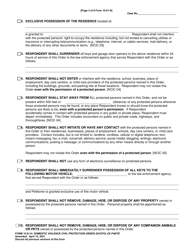 Form 10.01-H Domestic Violence Civil Protection Order (Dvcpo) Ex Parte - Ohio, Page 3