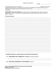 Form 10.01-M Modified Domestic Violence Civil Protection Order - Ohio, Page 2