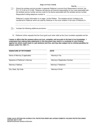 Form 10.05-B Petition for Juvenile Civil Protection Order and Juvenile Domestic Violence Protection Order - Ohio, Page 4