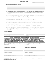 Form 10.05-E Juvenile Domestic Violence Civil Protection Order and Consent Agreement Protection Order - Ohio, Page 5