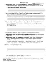 Form 10.05-C Juvenile Civil Protection Order or Juvenile Domestic Violence Civil Protection Order Ex Parte - Ohio, Page 3