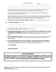 Form 10.03-E Civil Stalking Protection Order or Civil Sexually Oriented Offense Protection Order Ex Parte - Ohio, Page 4