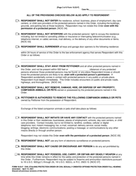 Form 10.03-F Civil Stalking Protection Order or Civil Sexually Oriented Offense Protection Order Full Hearing - Ohio, Page 3