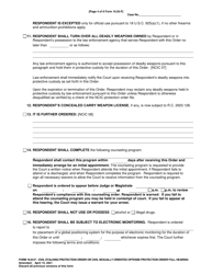 Form 10.03-F Civil Stalking Protection Order or Civil Sexually Oriented Offense Protection Order Full Hearing - Ohio, Page 4