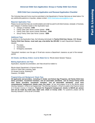 Universal Child Care Application: Group or Family Child Care Home - Rhode Island, Page 9