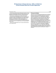 License Exempt Child Care Provider Application - Rhode Island, Page 17