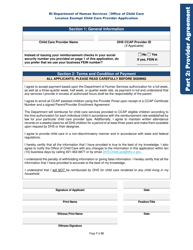 License Exempt Child Care Provider Application - Rhode Island, Page 7