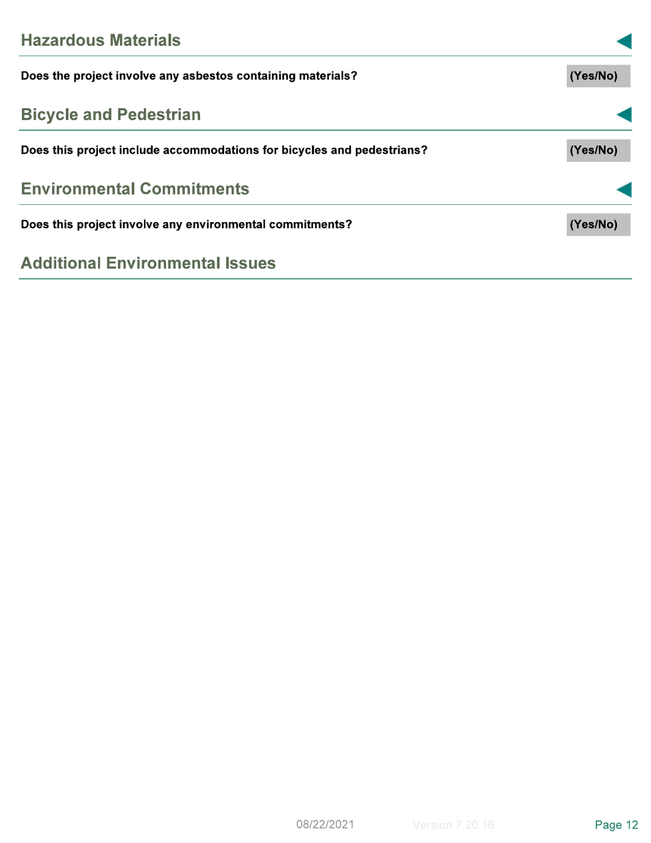 Local Programs Environmental Document Template - Tennessee, Page 12
