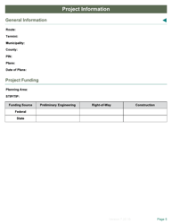 Local Programs Environmental Document Template - Tennessee, Page 5