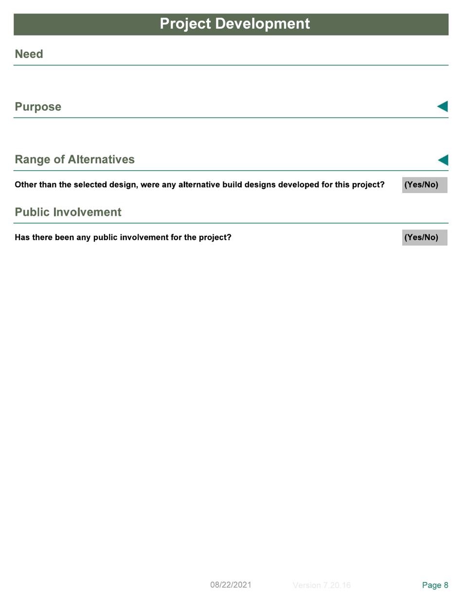 Local Programs Environmental Document Template - Tennessee, Page 8