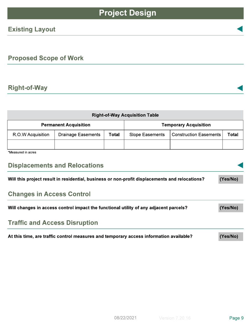 Local Programs Environmental Document Template - Tennessee, Page 9