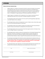 Principal License Additional Sublicense Application - Utah, Page 3