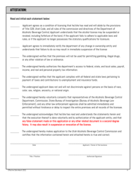 Liquor Transport License Application - Utah, Page 4