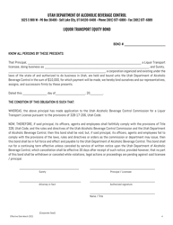 Liquor Transport License Application - Utah, Page 5