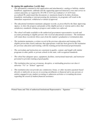 Application for Continued Approval of Non-accredited Programs - Utah, Page 5