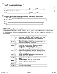 Form FA-1100 Supplier Maintenance Supplier Update Form - Tennessee, Page 2