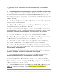 Form F250A Telework Program Acknowledgement Form - Utah, Page 2