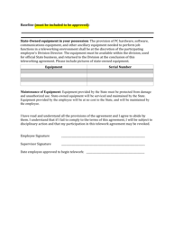 Form F250A Telework Program Acknowledgement Form - Utah, Page 3