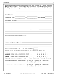 Form IC2 Application for Compensation for Permanent Total Disability - Ohio, Page 5