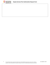 Hospice Services Prior Authorization Request Form - Utah, Page 2