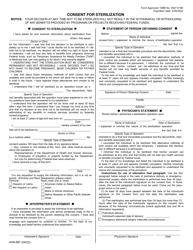 Form HHS-687 Consent for Sterilization - Utah