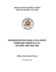 Document preview: Civil Rights Complaint - Utah