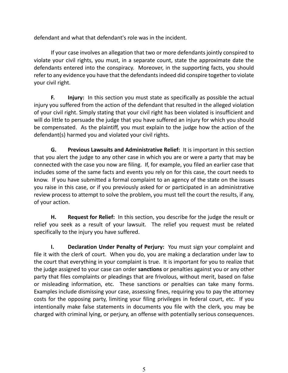 Civil Rights Complaint - Utah, Page 5