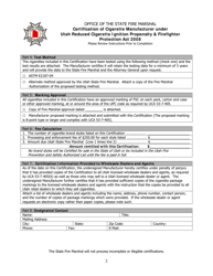 Form FSC-1 Certification of Cigarette Manufacturer Under Utah Reduced Cigarette Ignition Propensity &amp; Firefighter Protection Act 2008 - Utah, Page 2