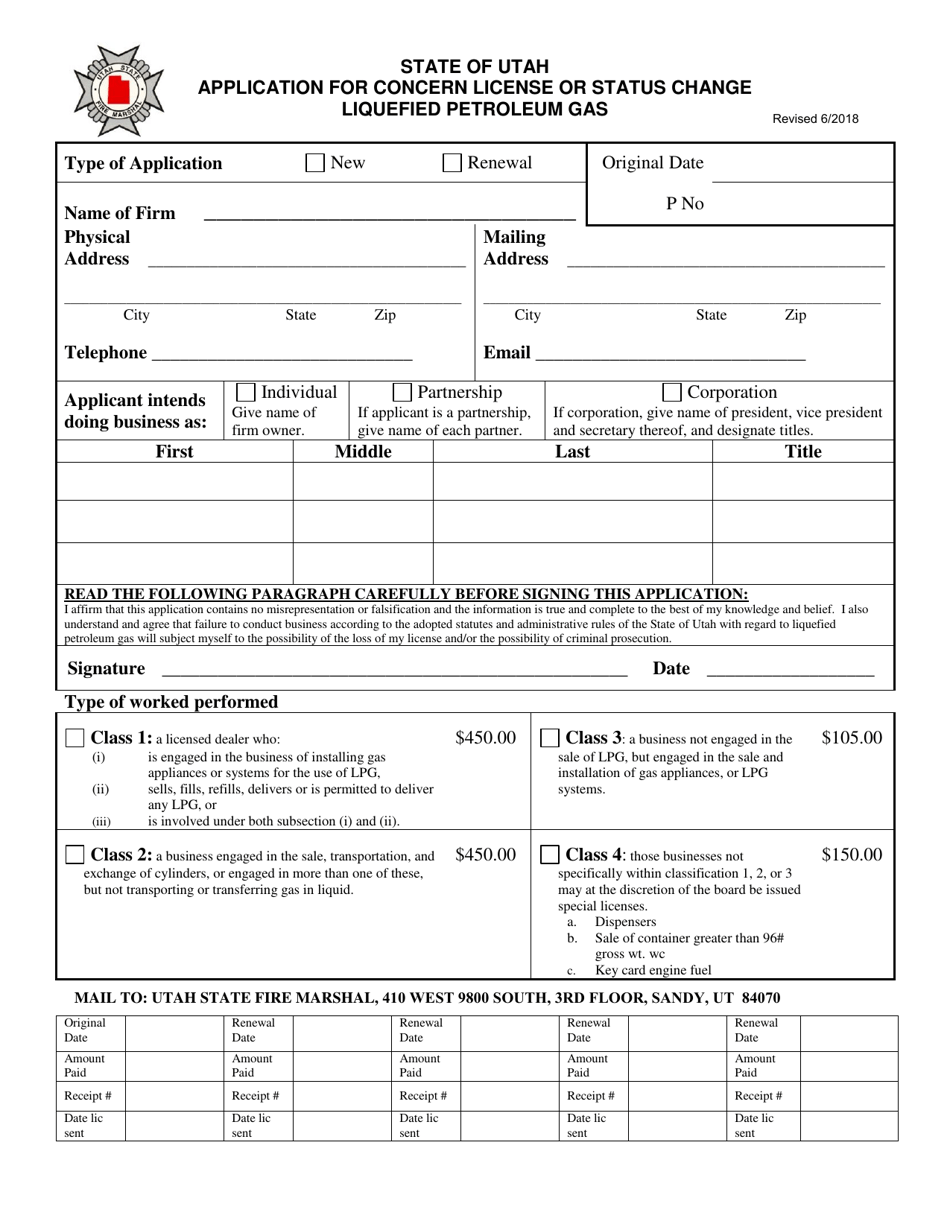 utah-application-for-concern-license-or-status-change-liquefied-petroleum-gas-fill-out-sign