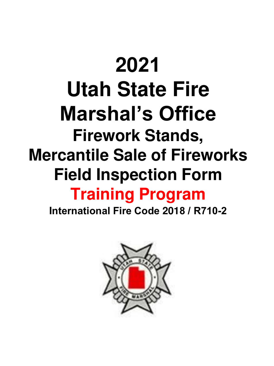 2021 Utah Firework Stands, Mercantile Sale of Fireworks Field