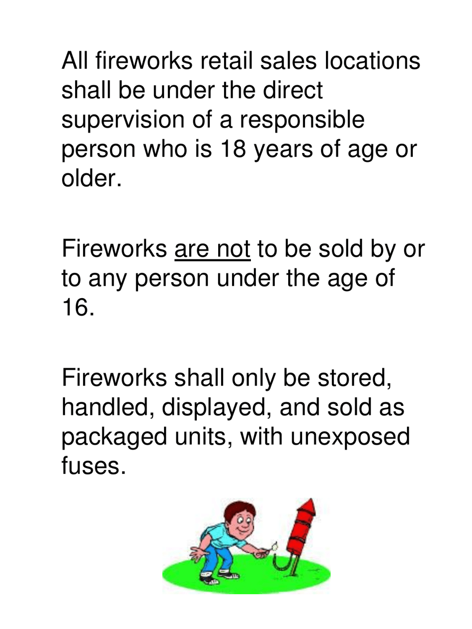 Firework Stands, Mercantile Sale of Fireworks Field Inspection Form - Utah, Page 11