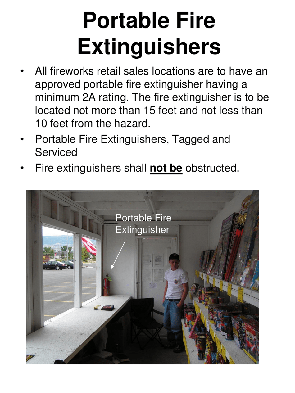 Firework Stands, Mercantile Sale of Fireworks Field Inspection Form - Utah, Page 14