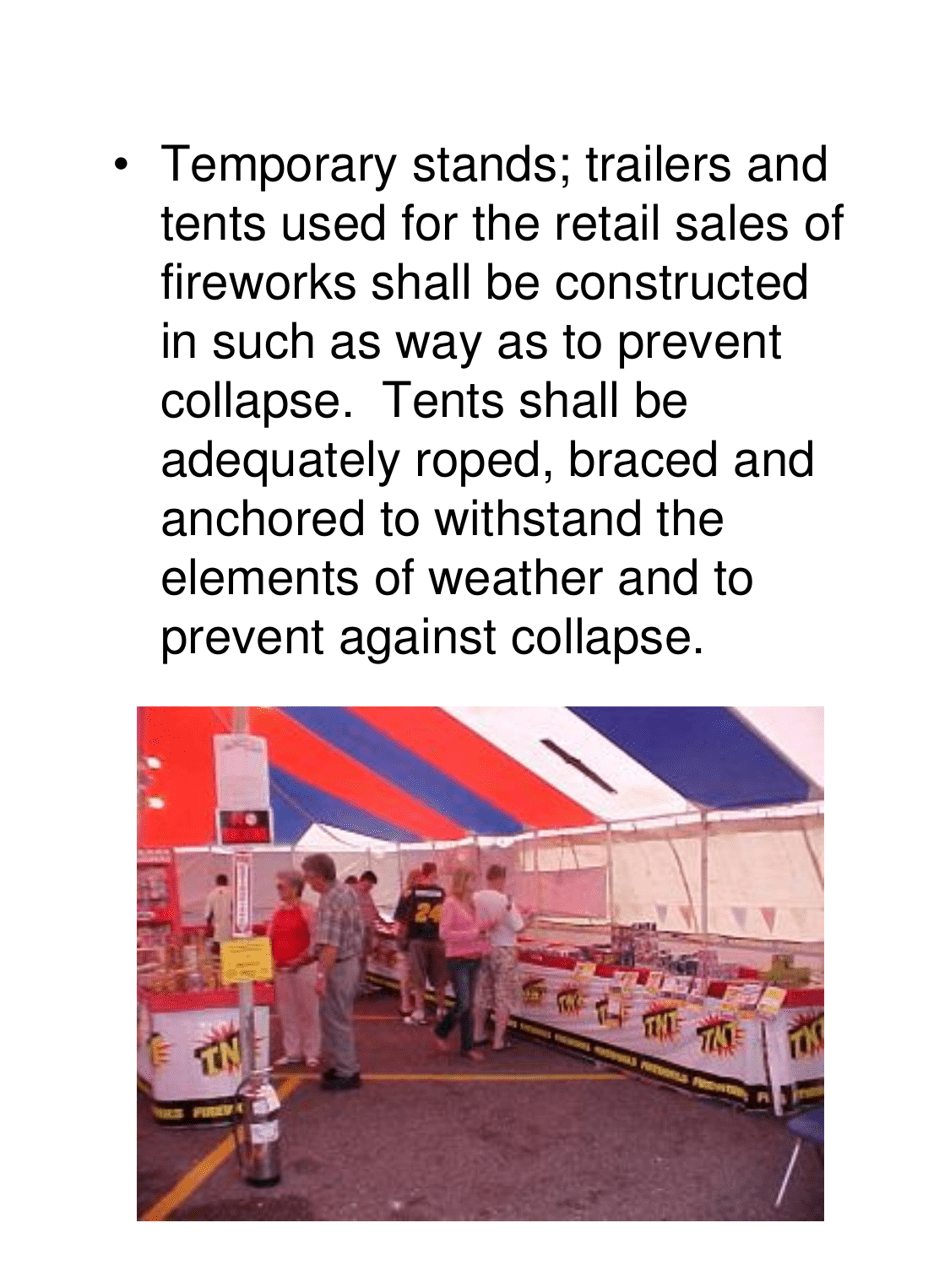 Firework Stands, Mercantile Sale of Fireworks Field Inspection Form - Utah, Page 18