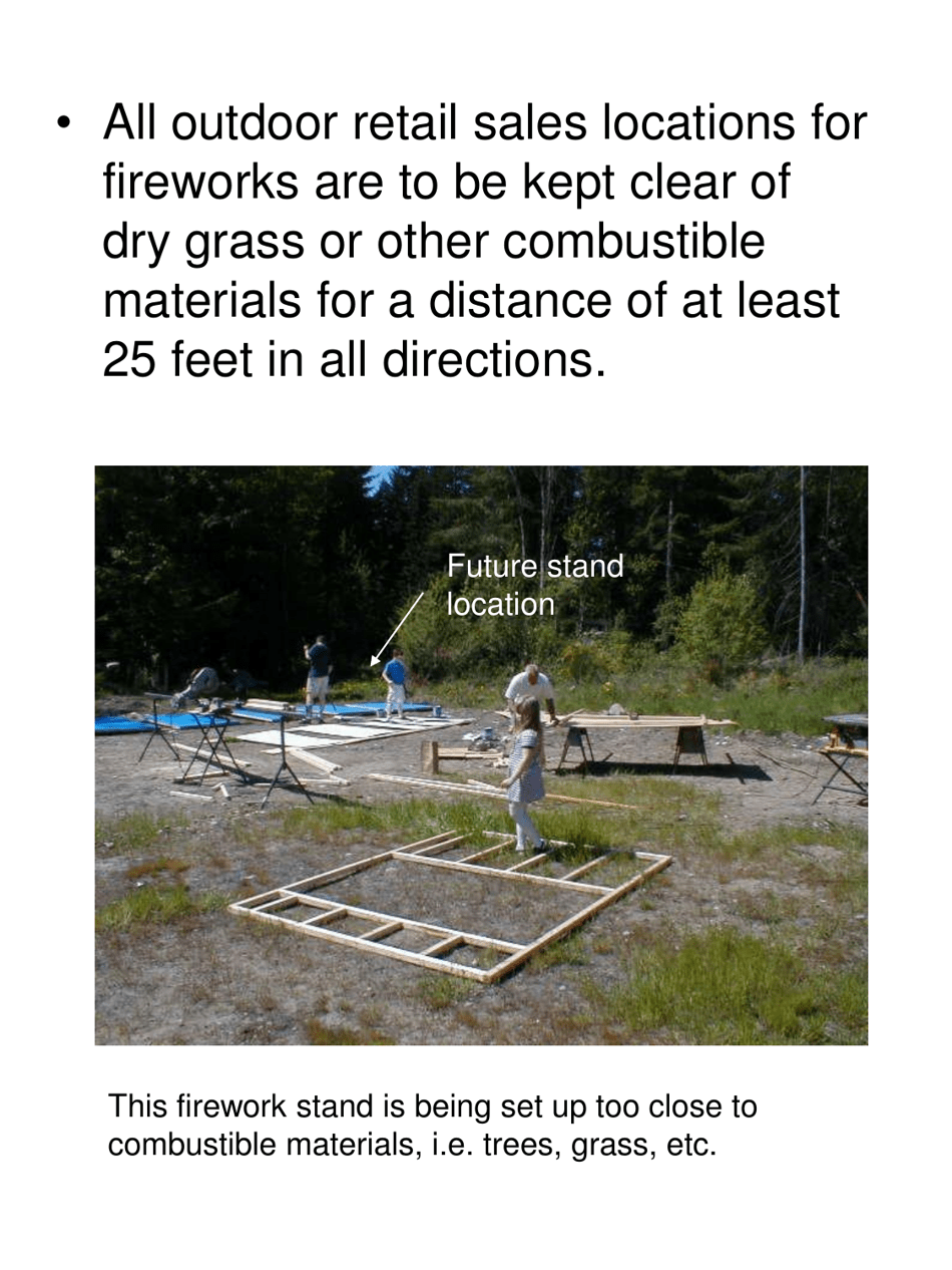 Firework Stands, Mercantile Sale of Fireworks Field Inspection Form - Utah, Page 21