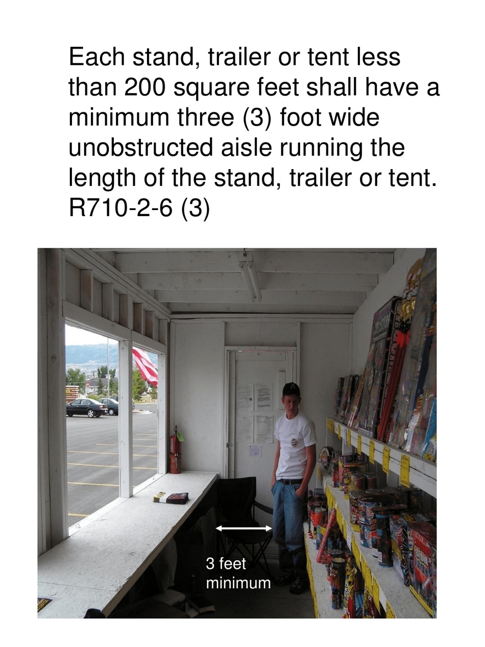 Firework Stands, Mercantile Sale of Fireworks Field Inspection Form - Utah, Page 22