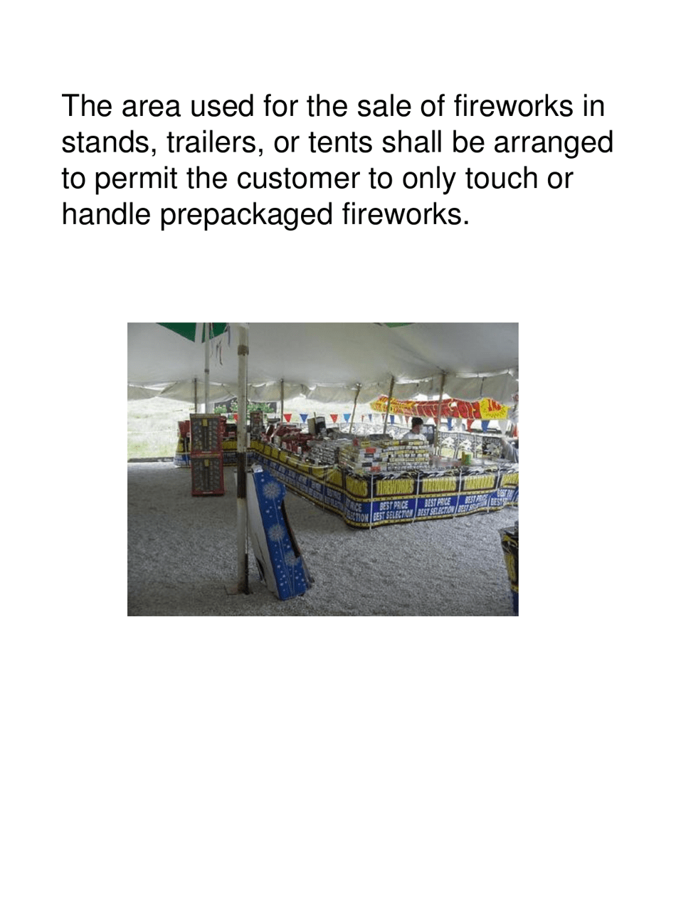 Firework Stands, Mercantile Sale of Fireworks Field Inspection Form - Utah, Page 24