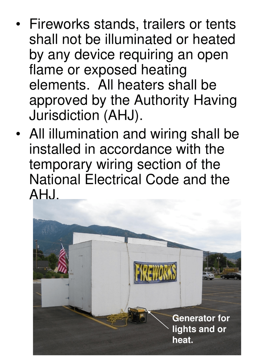 Firework Stands, Mercantile Sale of Fireworks Field Inspection Form - Utah, Page 28